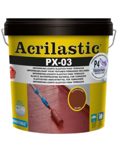  ACRILASTIC ESPECIAL TERRAZAS SIN FIBRA PX-3 BLANCO 15Lts.