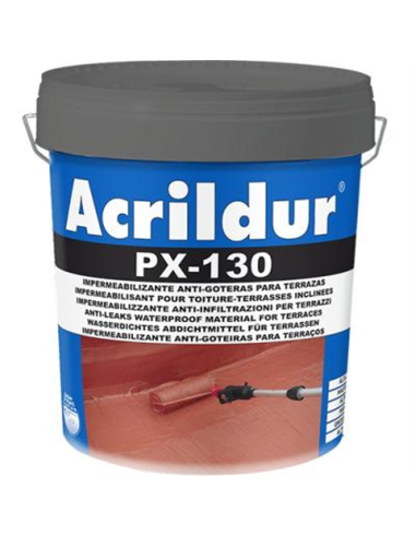  ACRILDUR ESPECIAL TERRAZAS CON FIBRA PX-130 BLANCO 15Lts.
