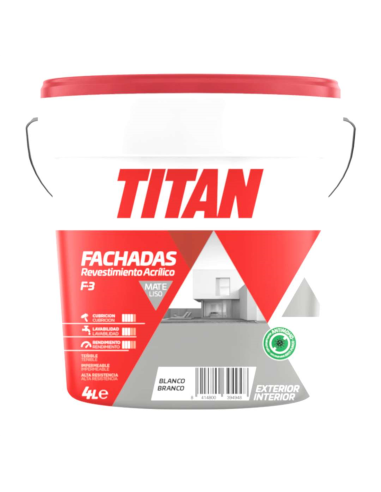  TITANLUX F3 REVESTIMIENTO ACRÍLICO LISO 4L
