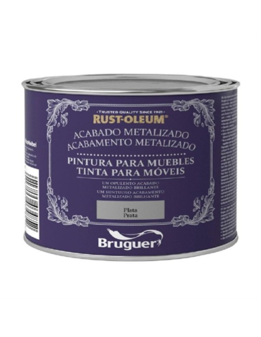  PINTURA A LA TIZA "BRUGUER" METALIZADO PLATA 125Ml