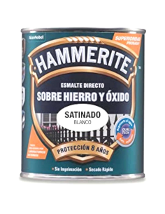  HAMMERITE ESMALTE DIRECTO SOBRE HIERRO Y ÓXIDO ACABADO SATINADO 0,25L