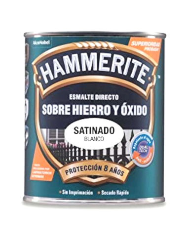  HAMMERITE ESMALTE DIRECTO SOBRE HIERRO Y ÓXIDO ACABADO SATINADO 2,5L