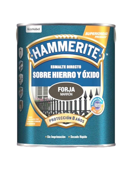 HAMMERITE ESMALTE DIRECTO SOBRE HIERRO Y ÓXIDO ACABADO FORJA 0,75L