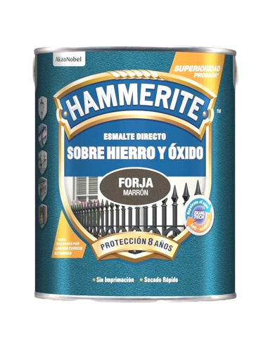  HAMMERITE ESMALTE DIRECTO SOBRE HIERRO Y ÓXIDO ACABADO FORJA 5L