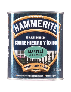  HAMMERITE ESMALTE DIRECTO SOBRE HIERRO Y ÓXIDO ACABADO MARTELÉ 0,75L