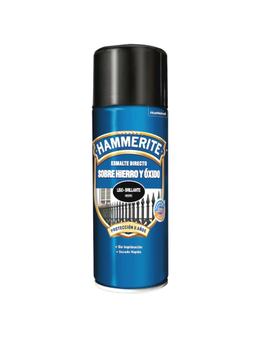  HAMMERITE ESMALTE DIRECTO SOBRE HIERRO Y ÓXIDO BRILLANTE AEROSOL 400ML