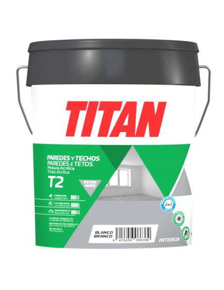  TITANLUX T2 PINTURA ACRILÍCA EXTRA MATE 15L