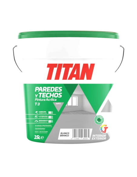  TITANLUX T3 PINTURA ACRILÍCA TITANCOLOR 15L