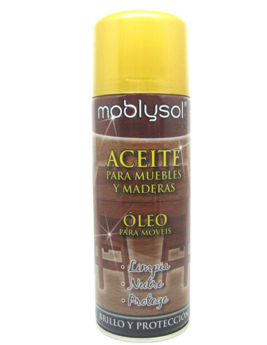  Moblysol Aceite para Muebles y Maderas en aerosol de 400 ml