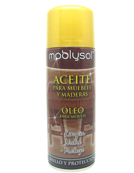  Moblysol Aceite para Muebles y Maderas en aerosol de 400 ml