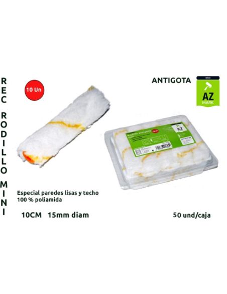  REC. MINI RODILLO ANTIGOTA 10CM L-10 AZMARK