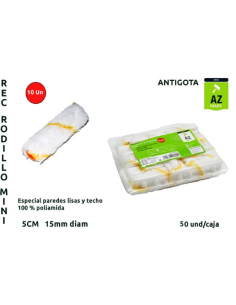  REC. MINI RODILLO ANTIGOTA  5CM L-10 AZMARK