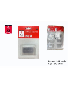  CUCHILLAS RECAMBIO L-10 RF-111 AZMARK