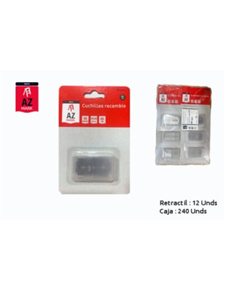  CUCHILLAS RECAMBIO L-10 RF-111 AZMARK