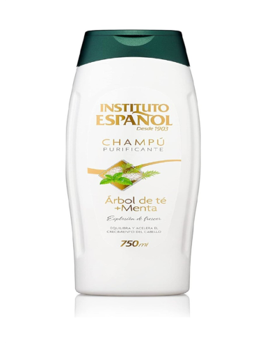  CHAMPÚ ÁRBOL DE TÉ   MENTA "I. ESPAÑOL" 750 ML