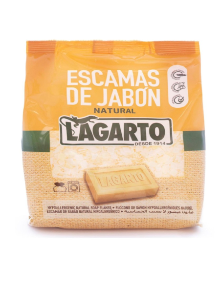  DETERGENTE EN ESCAMAS "LAGARTO" 400 GRAMOS