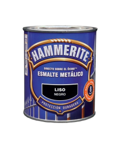  HAMMERITE ESMALTE LISO BRILLO NEGRO 250Ml.