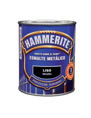  HAMMERITE ESMALTE LISO BRILLO NEGRO 250Ml.