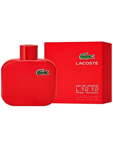  PERFUME "L.12.12 ROUGE-ENERGETIC" de Lacoste MEN 100Ml.