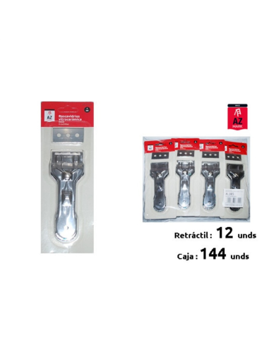  RASCAVIDRIOS VITROCERAMICA 4cu RF-149 INOX AZMARK