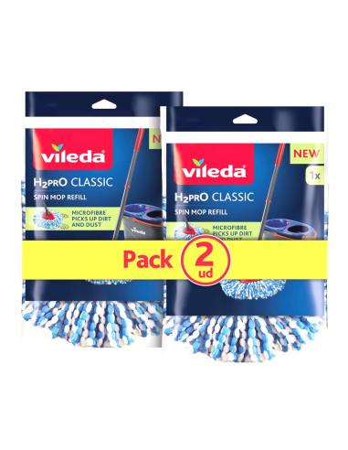  Vileda Pack de 2 | Recambio Turbo H2PRO