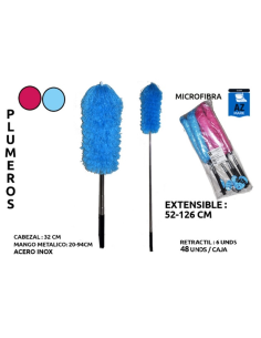  PLUMERO MICROFIBRA AZMARK EXT.  52- 125CM RF-302