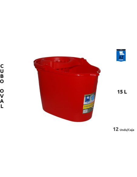  CUBO OVALADO 15L C/ESCU. REF- ANDUJAR AZ