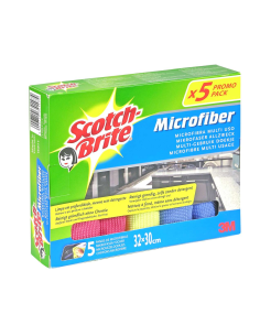  Scotch-Brite Bayeta de microfibra multiusos, 5 unidades