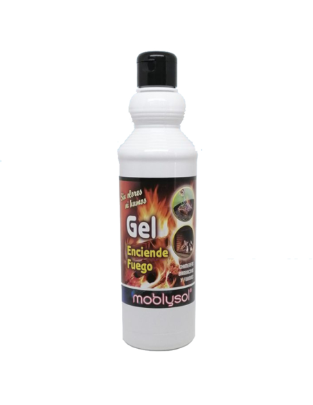  Moblysol Gel Enciende Fuegos, botella 500 ml