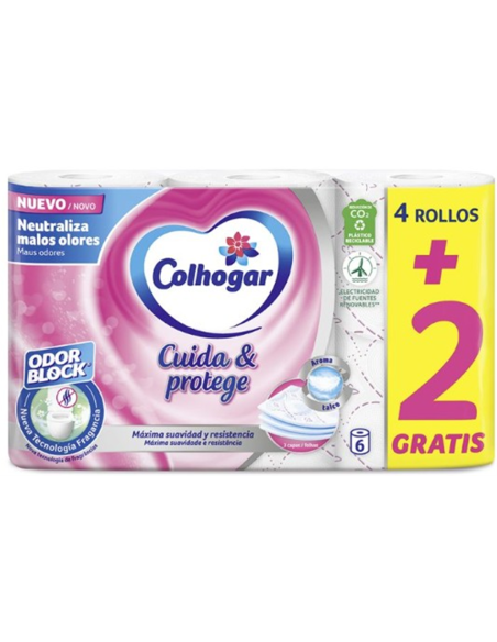  PAPEL HIGIENICO COLHOGAR PROTECT 3C 4 2 ROLLOS