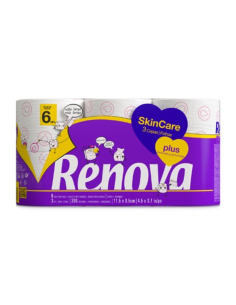  PAPEL HIGIENICO RENOVA SKIN CARE 3C 6ROLLOS