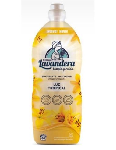 SUAVIZANTE DE LA ROPA "LAVANDERA" LUZ TROPICAL 80 LAVADOS