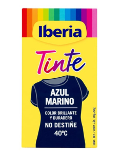  TINTE DE LA ROPA "IBERIA" AZUL MARINO