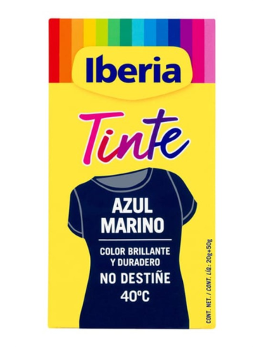  TINTE DE LA ROPA "IBERIA" AZUL MARINO