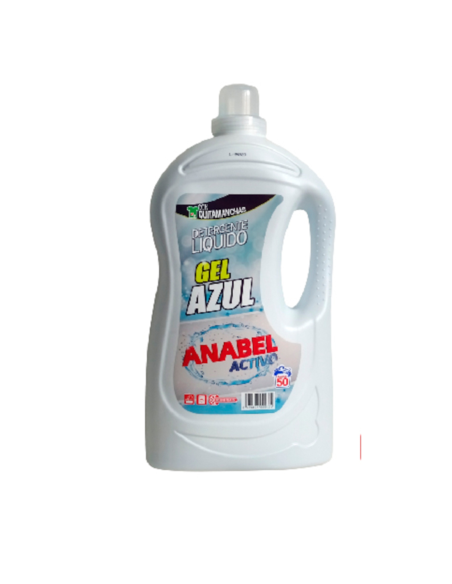  Anabel Detergente Lavadoras 50 dosis Gel Azul - 4L