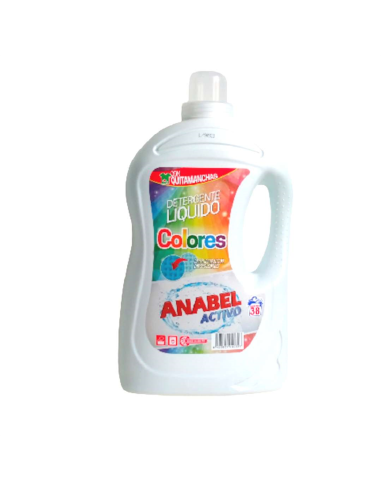  Anabel Detergente Lavadoras 38 dosis Colores - 3L