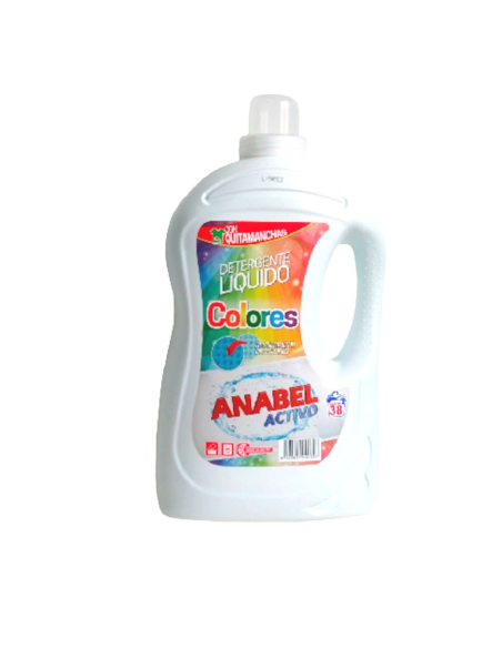  Anabel Detergente Lavadoras 38 dosis Colores - 3L