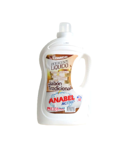  Anabel Detergente Lavadoras 38 dosis Jabón Tradicional - 3L
