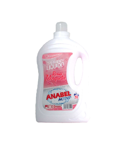  Anabel Detergente Lavadoras 38 dosis Rosa Mosqueta - 3L