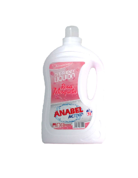  Anabel Detergente Lavadoras 38 dosis Rosa Mosqueta - 3L