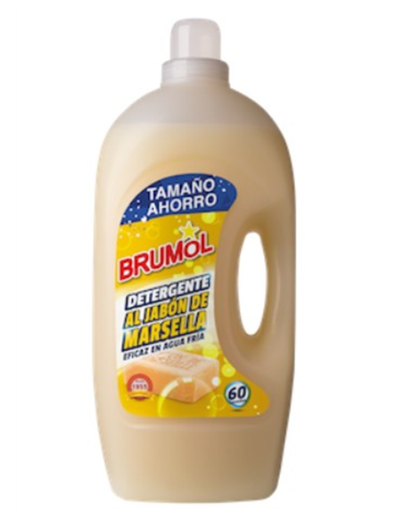  Brumol Detergente Jabón Líquido Marsella 4000ml 60 lavados