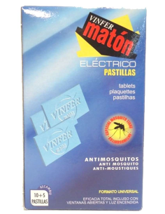  INSECTICIDA MATON ELECTRICO RECAMBIO 15 PASTILLAS