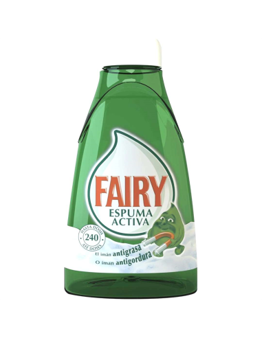  Fairy Espuma Activa Líquido Lavavajillas Recambio Para Dosificador - Verde 375ML