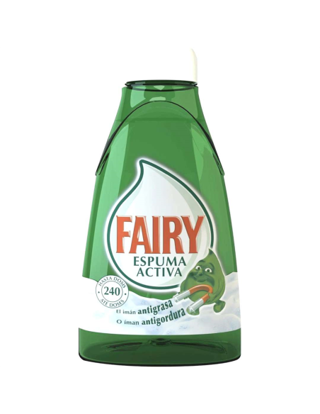 Fairy Espuma Activa Líquido Lavavajillas Recambio Para Dosificador - Verde 375ML