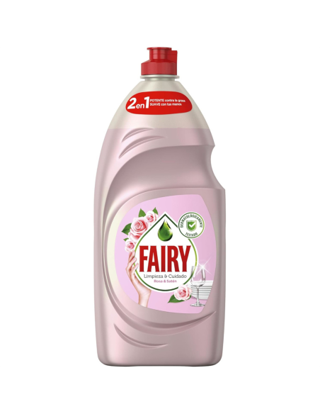  Fairy Limpieza y Cuidado Líquido Lavavajillas de Rosa y Satén - 1015ML