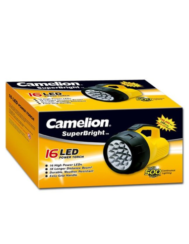  FL-16LED - Linterna 16 LED,  Para 4 x R20