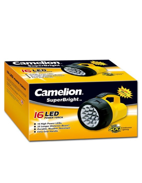  FL-16LED - Linterna 16 LED,  Para 4 x R20
