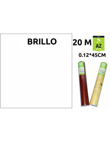  PAPEL ADHESIVO BLANCO BRILLO Rfª. 7014B 0,45X20Mts.