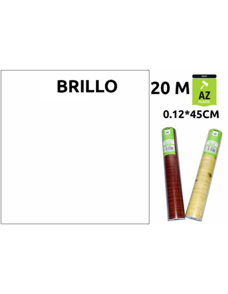  PAPEL ADHESIVO BLANCO BRILLO Rfª. 7014B 0,45X20Mts.