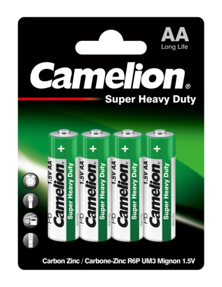  PILAS CAMELION - R06 / AA /  Mignon - 1.5 V - blister con 4 pilas